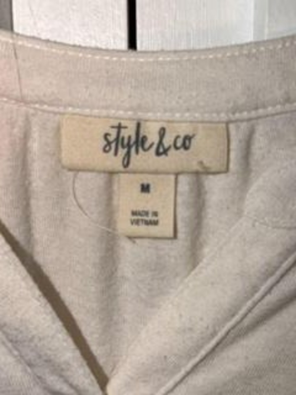 Style & Co Women's Short Sleeve Henley Top M - Picture 3 of 6